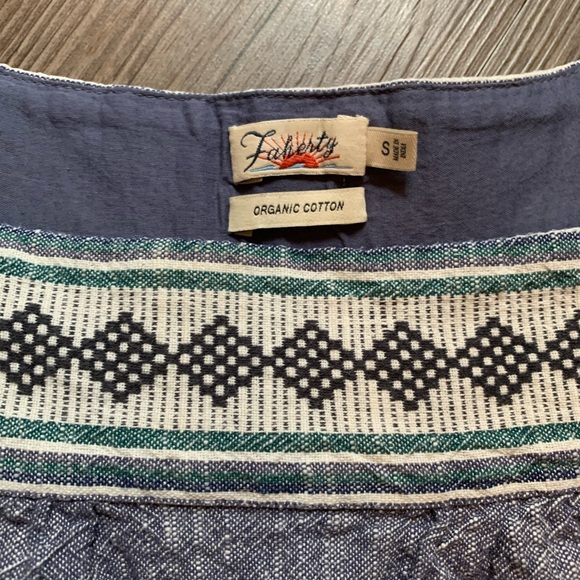 Faherty Dress with Geometric Trim - Picture 4 of 9